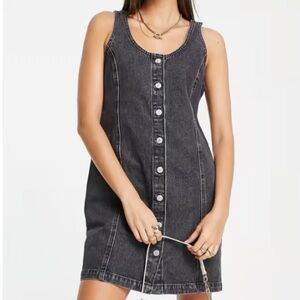 Levi’s black denim mini dress